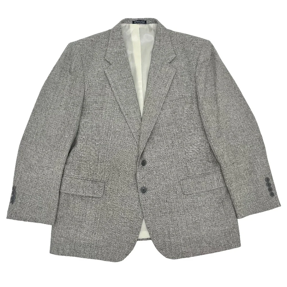 Barrington Mens 44S Single Breasted Sport Coat Gray‎ Low Moisture Utility Press